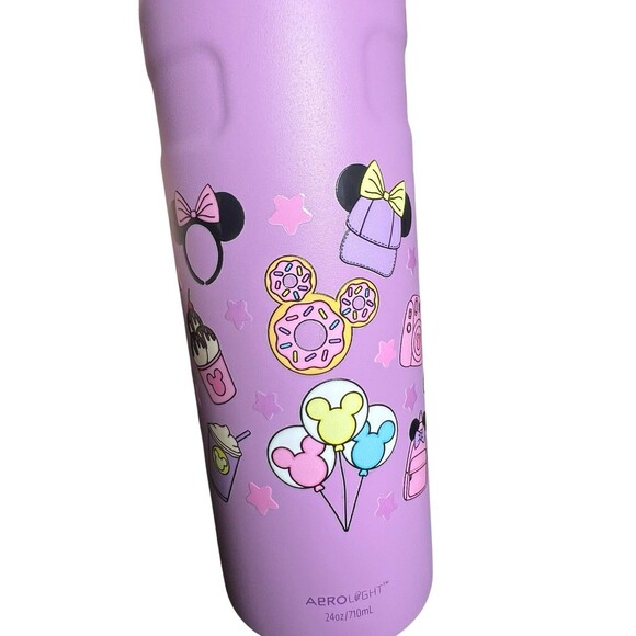 Stanley IceFlow Bottle 24oz Disney Mickey Snacks Lilac Aerolight Fast Flow Lid - Picture 5 of 8